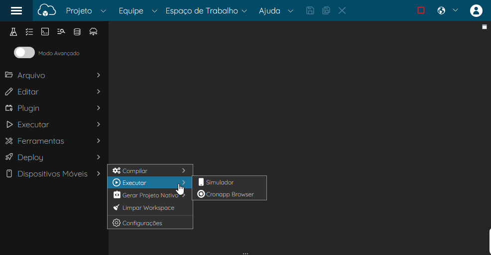 Cronapp3 > Menu Dispositivos Móveis > DispositivosMoveisSimulador.png